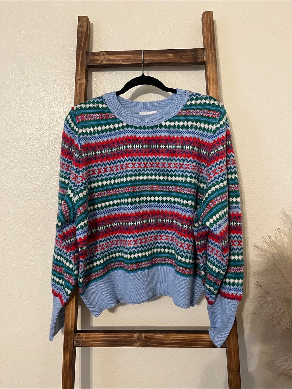 Free Assembly fair isle sweater